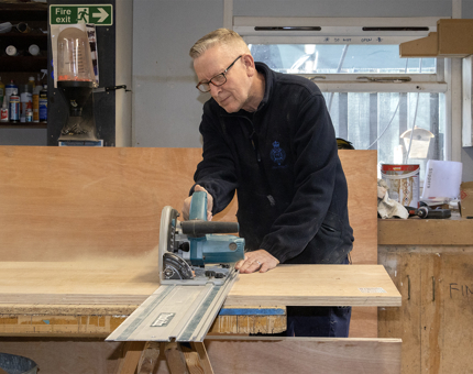 Maintenance aboard Britannia