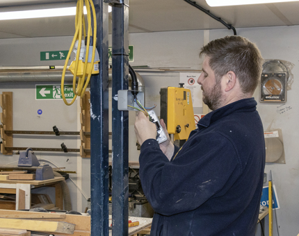 Maintenance aboard Britannia