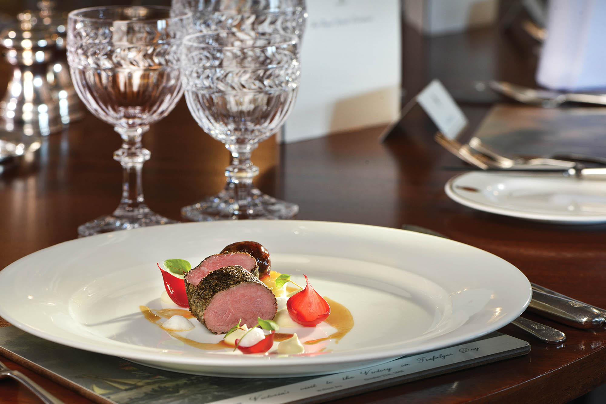Catering on the Royal Yacht Britannia - Scottish Field Lamb Lion 2