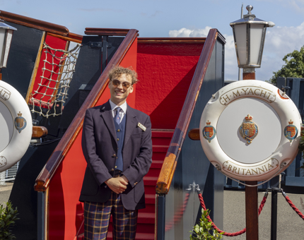 A Visitor Assistant at the Royal Brow. 