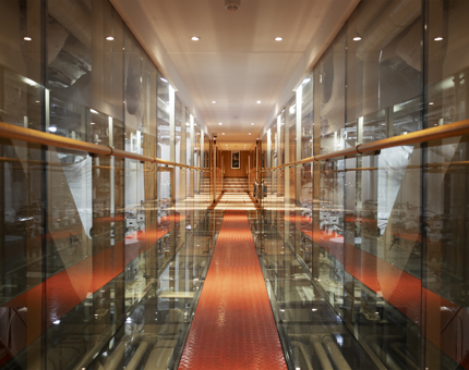 The Engine Room walkway on Fingal. 