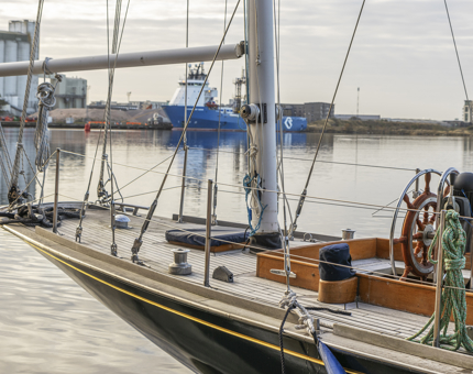 The Royal Racing Yacht Bloodhound.