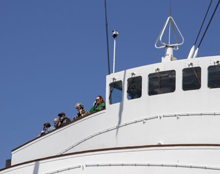 Visitors on The Bridge. 