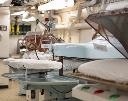 The Laundry Room aboard Britannia. 