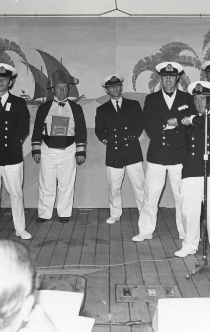 Yotties onboard The royal Yacht Britannia