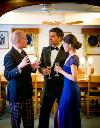 Couple with a tour guide