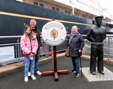 Our statue of longest serving Royal Yachtsman Ellis 'Norrie' Norrell MVO RVM makes a wonderful spot for a photograph.