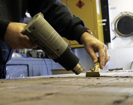 Working on the back plate from the steps from the Quarter Deck to the Verendah Deck