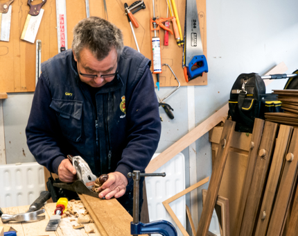 Working in the workshop
