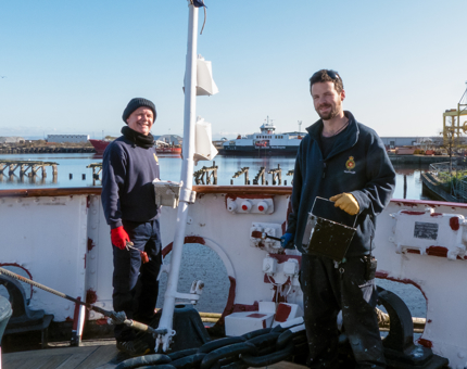 Painting on Quarter Deck