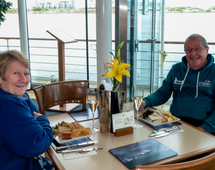 Visitors in the Royal Deck Tea Room