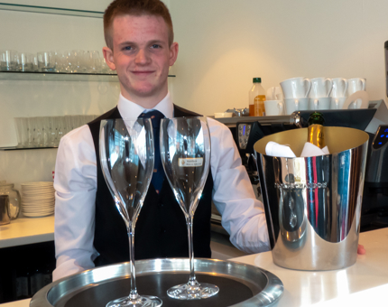 Serving Champagne