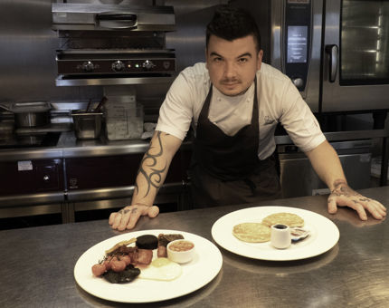 Breakfast aboard Fingal