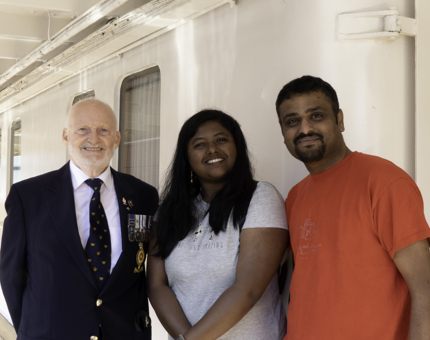 Visitors aboard Britannia