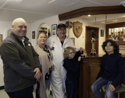 Visitors aboard Britannia