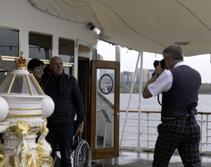 Visitors on the Verandah Deck