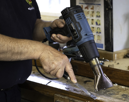 Maintenance being carried out on board