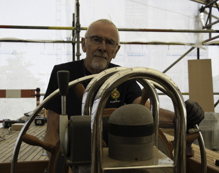 Maintenance being carried out on board