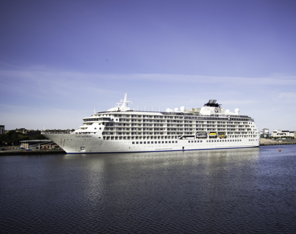 Cruise ship in Port of Leith