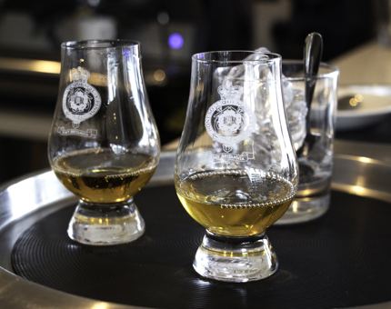 Glenmorangie whisky and Britannia glasses