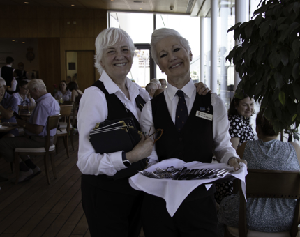 Gayle Senior Host and Rosie, Waiters, always ready with a smile for our visitors..jpg