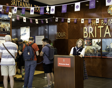 Welcoming visitors to Britannia