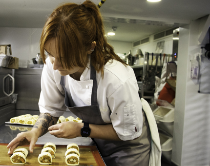 Making a gluten free and vegan sausage roll for Afternoon Tea