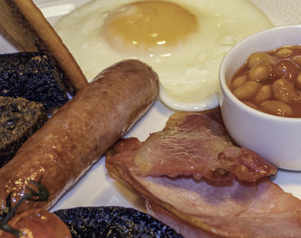 A full Scottish breakfast. 