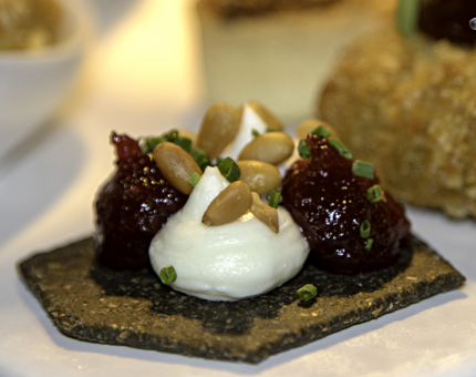 An Afternoon Tea savoury bite. 