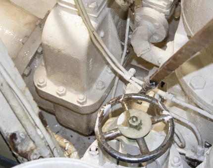 The coffer dam below the Engine Room. 