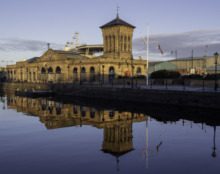 The view across Alexandra Dock, next to Fingal. 