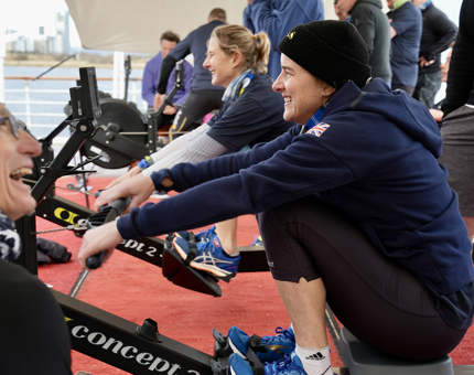 Olympians Katherine Grainger and Sarah Winckless. 