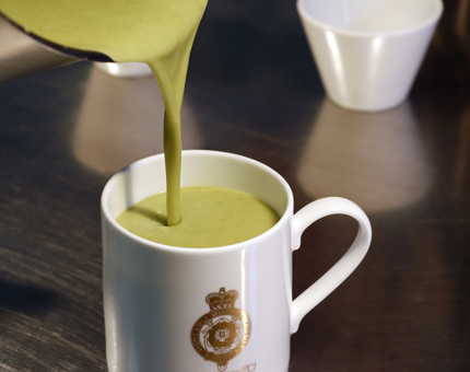 A mug of soup.