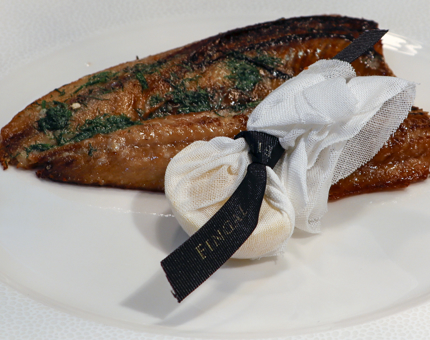 Kippers on a plate for breakfast.