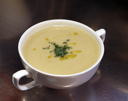 A bowl of soup from the Galley.