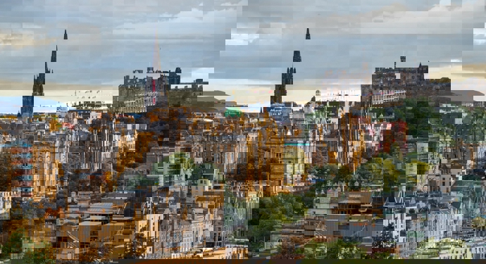 Edinburgh's skyline. 